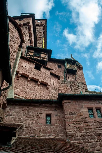 Orschwiller France Jul 2019 Orschwiller Alsace France Castle Haut Koenigsbourg — стокове фото