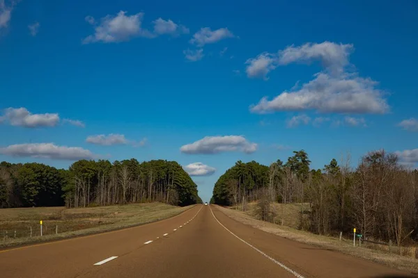 Blauwe Lucht Snelweg Amerika — Stockfoto