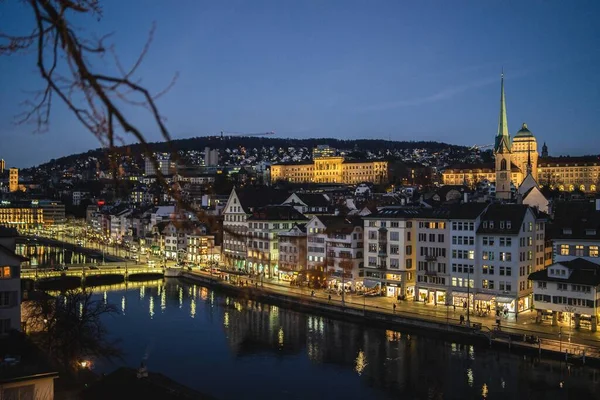 Lucern Svizzera Febbraio 2020 Architettura Classica Del Centro Storico Zurigo — Foto Stock