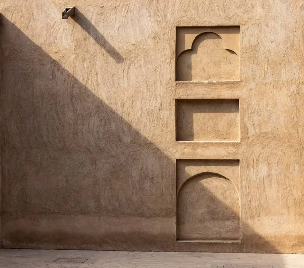 Προβολή Της Παραδοσιακής Αρχιτεκτονικής Στην Παλιά Ντουμπάι — Φωτογραφία Αρχείου