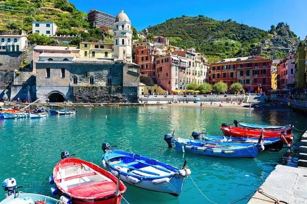Puerto Vernazza Cinque Terre Italia — Foto de Stock