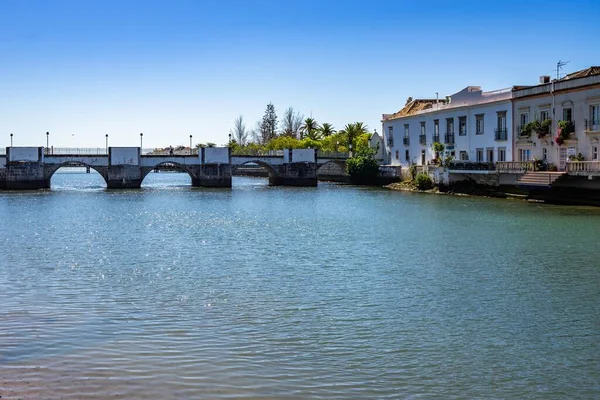 Sete Ponte Romana Arqueada Tavira Algarve Portugal — Fotografia de Stock
