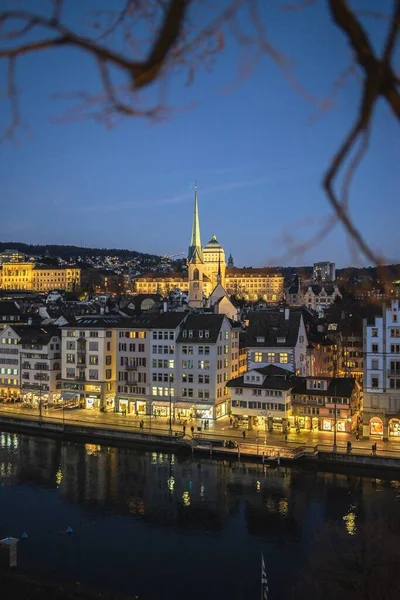 Lucern Švýcarsko Února 2020 Klasická Architektura Curychu Švýcarsko — Stock fotografie