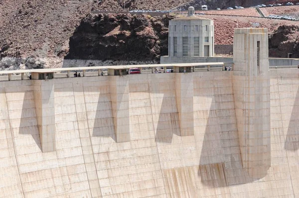 Uma Bela Barragem Hoover Nevada Eua Durante Dia — Fotografia de Stock