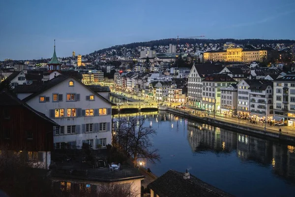 Lucern Svizzera Febbraio 2020 Architettura Classica Del Centro Storico Zurigo — Foto Stock