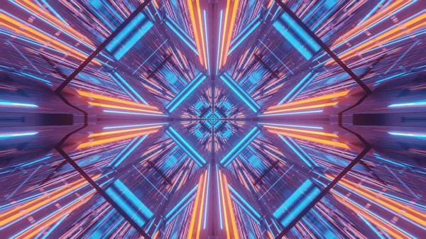 Космический Фон Синим Оранжевым Цветом Лазерных Лучей Идеально Подходит Цифровых — стоковое фото