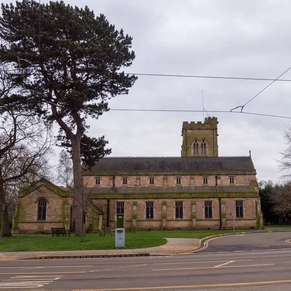 Een Kerk Een Nottinghamshire Stad — Stockfoto