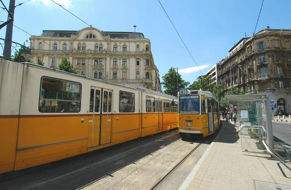 Budapest Hungría Junio 2012 Tranvía Para Centro Ciudad — Foto de Stock