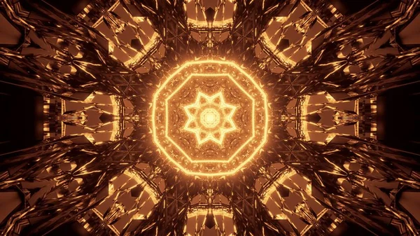 Kozmikus Háttér Barna Sárga Lézerfényekkel Tökéletes Egy Digitális Tapétához — Stock Fotó