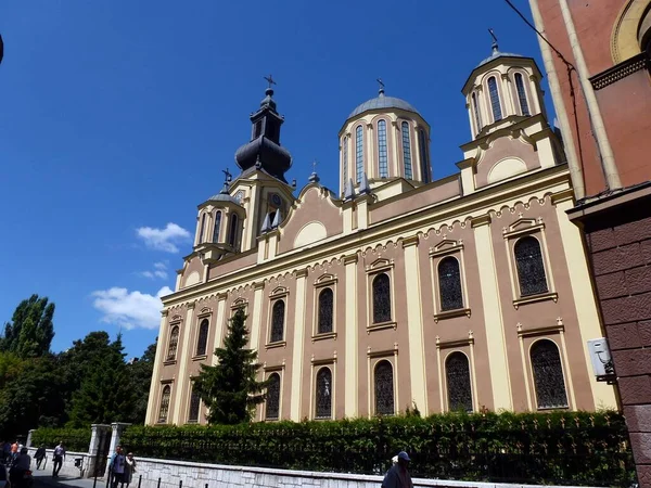 Gereja Bawah Langit Biru Sarajevo Bosnia Dan Herzegovina — Stok Foto