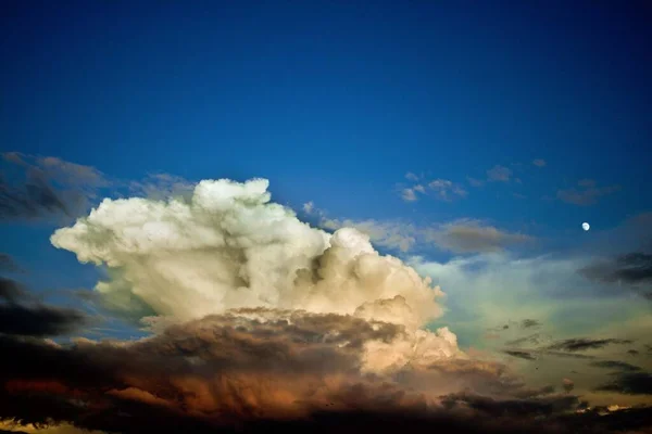 Gyönyörű Kép Felhők Kék Tökéletes Háttér — Stock Fotó