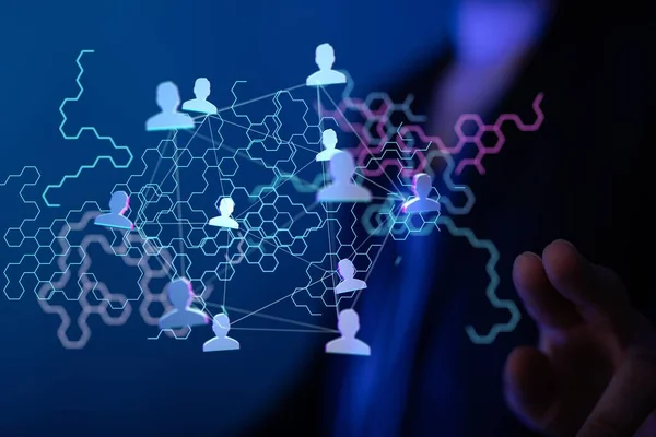 Sociaal Netwerk Leiderschap Als Concept — Stockfoto