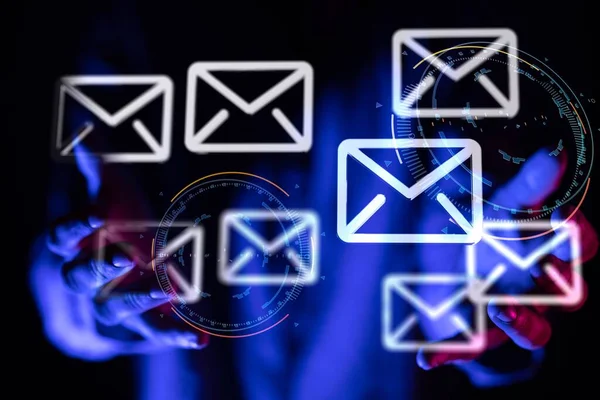 Mail Communication Message Connexion Envoi — Photo