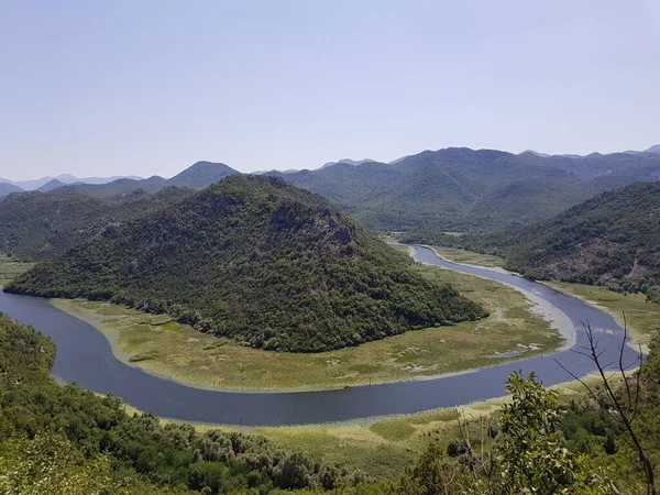 Der Skadar See Umgeben Von Grünen Hügeln Montenegro — Stockfoto