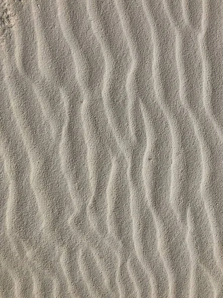 Eine Nahaufnahme Des Windgepeitschten Sandes Der Wüste Von New Mexico — Stockfoto