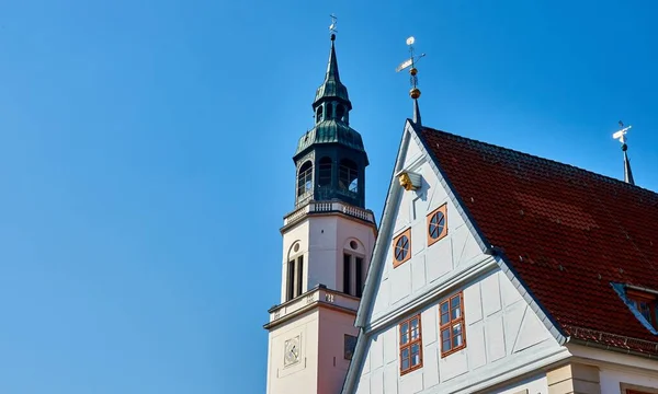 Celle德国Stadtkirche Marien塔 — 图库照片