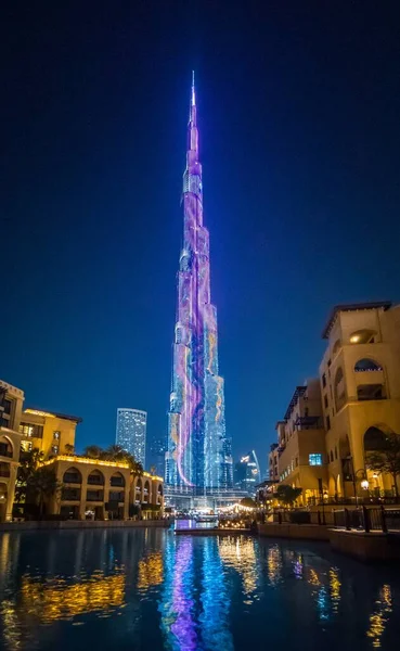 Dubai United Arab Emirates Dec 2018 View Burj Khalifa Light — стокове фото