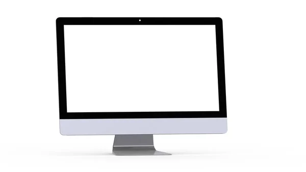 모니터 화이트 스크린 컴퓨터 디스플레이 디지털 — 스톡 사진
