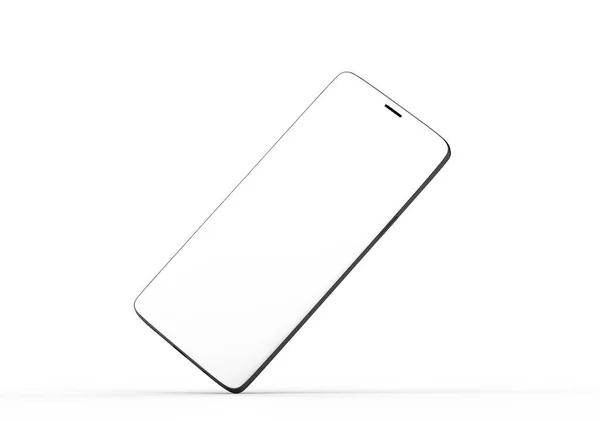 New Realistic Mobile Phone Smartphone Mockup Blank Screen Illustratio — Stock Photo, Image