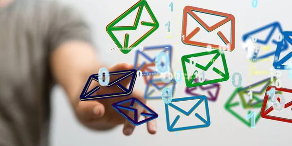 Mail Communicatie Verbindingsbericht Aan Mailing — Stockfoto