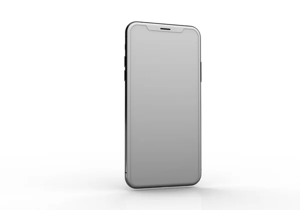 Novo Mockup Smartphone Celular Realista Com Scree Branco — Fotografia de Stock