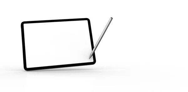 Tablet Computer Device Mobile Isolated Background — Stock Photo, Image