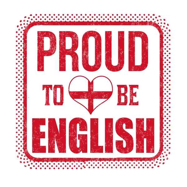 Illustration Red Proud English Text Written White Background — Stock Photo, Image