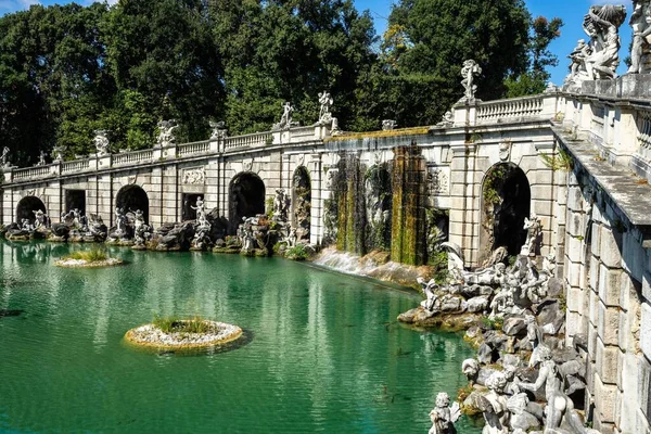 Uno Scatto Della Fontana Eolo Alla Reggia Caserta Una Delle — Foto Stock