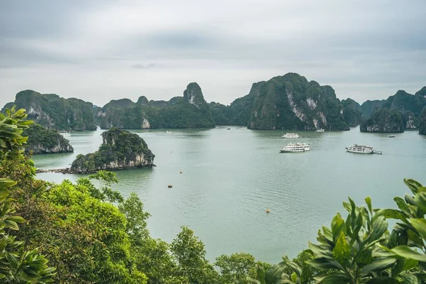 Bellezza Del Patrimonio Unesco Long Bay Quang Ninh Vietnam — Foto Stock