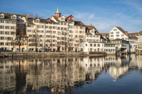 Zurich Switzerland Feb 2020 Den Klassiska Arkitekturen Zürichs Gamla Stadsdel — Stockfoto