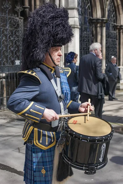 Londres Royaume Uni Avril 2013 Batteur Royal Air Force Pipes — Photo