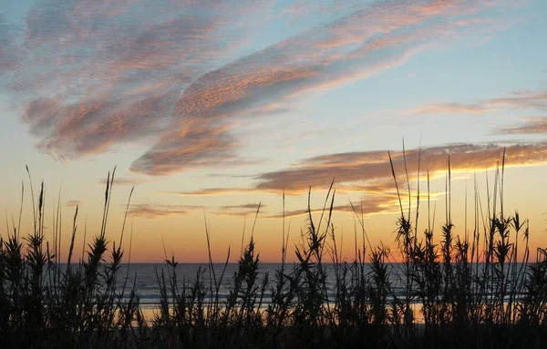 Der Strand Von Palmar Cadiz Spanien Während Eines Sonnenuntergangs — Stockfoto