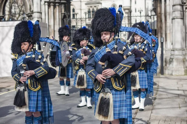 Londres Royaume Uni Avril 2013 Membres Royal Air Force Pipes — Photo