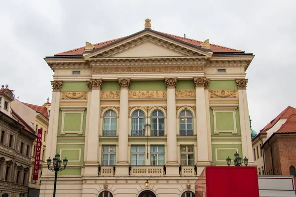 Praga República Checa Noviembre 2019 Teatro Estates Durante Día Ciudad — Foto de Stock