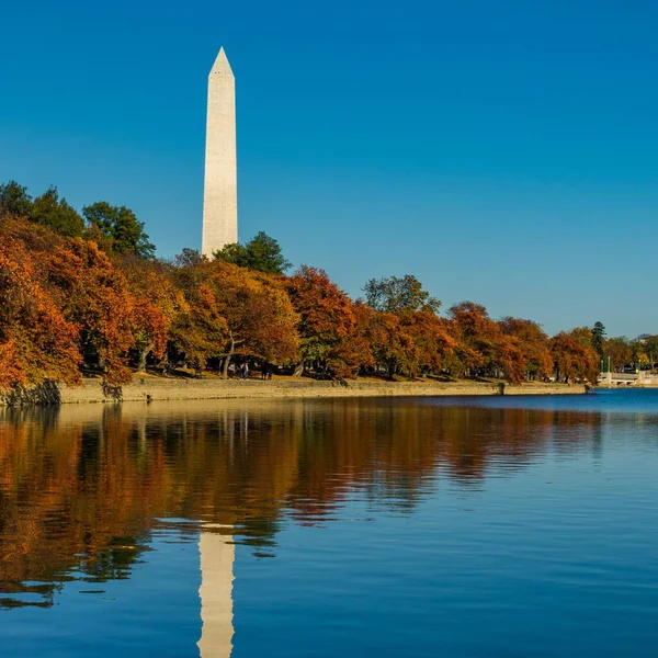 Krásný Výhled Obelisk Prezidentském Parku Washington Usa — Stock fotografie