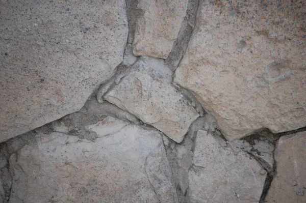 High Angle Closeup Shot Stone Ground Beige Tiles — Stock Photo, Image