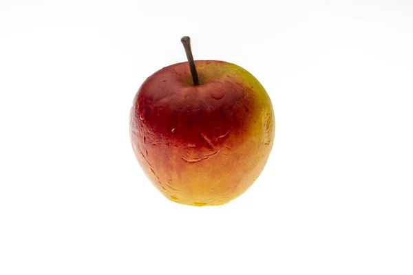 Isolerad Bild Ett Äpple — Stockfoto