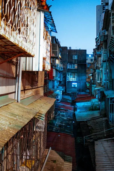 Vertical Shot Old Residential Buildings Taipei Taiwan — Stock Photo, Image