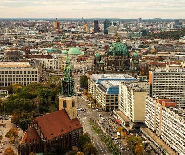 Berlijn Duitsland September 2019 Stadsgezicht Van Berlijn Van Bovenaf Genomen — Stockfoto