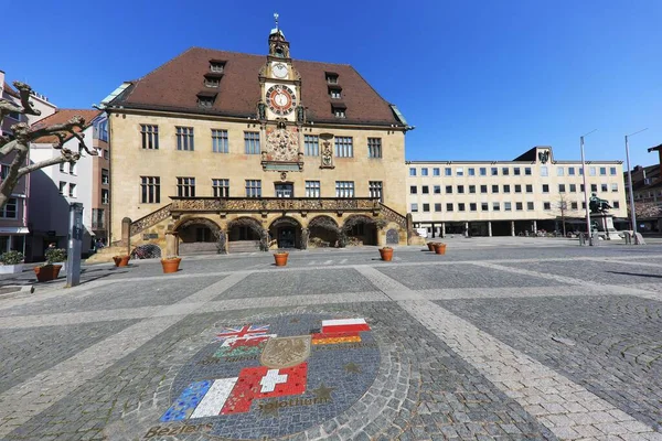 Das Berühmte Historische Rathaus Heilbronn Deutschland — Stockfoto