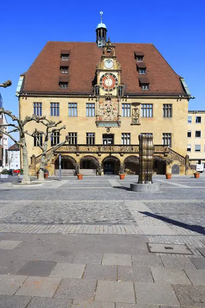 Das Berühmte Historische Rathaus Heilbronn Deutschland — Stockfoto