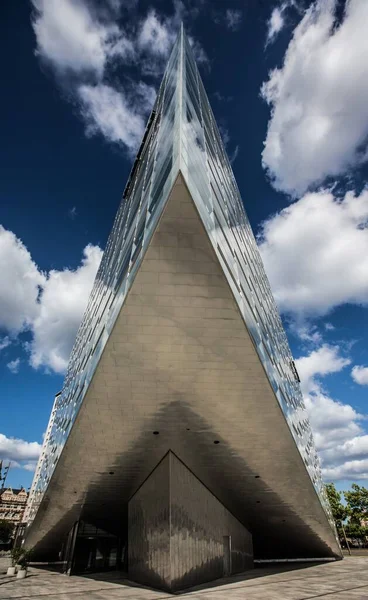 Copenhagen Denemarken Jun 2018 Vooraanzicht Van Nykredit Krystallen Crystal Hoofdkantoor — Stockfoto