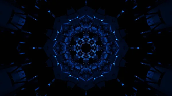 Ambiente Cosmico Con Luci Laser Blu Sfondo Nero Perfetto Una — Foto Stock