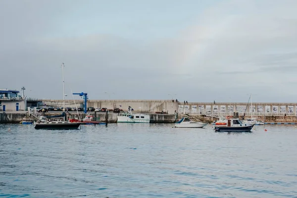 Port Avec Beaucoup Navires Bateaux Pendant Journée — Photo