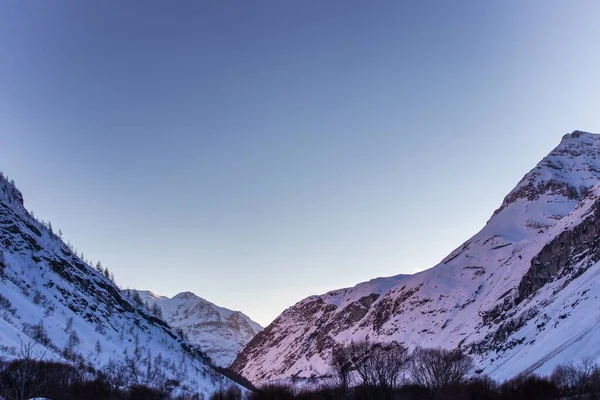 Landschap Foto Van Frankrijk Alpen Winter — Stockfoto