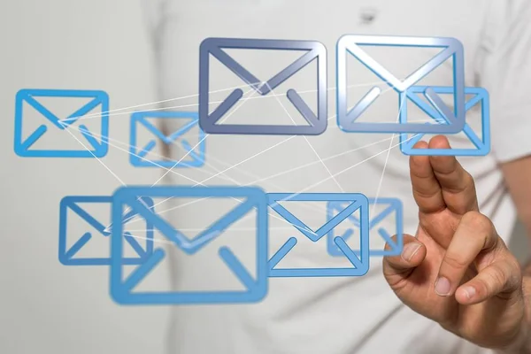 Mail Comunicação Mensagem Conexão Correio — Fotografia de Stock