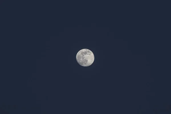 Lua Cheia Céu Durante Noite — Fotografia de Stock