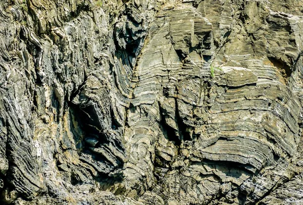 Tiro Ângulo Baixo Das Belas Montanhas Rochosas Cinque Terre Ligúria — Fotografia de Stock