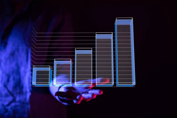 Business Intelligence Diagramm Grafik Aktienhandel Investment Dashboard — Stockfoto