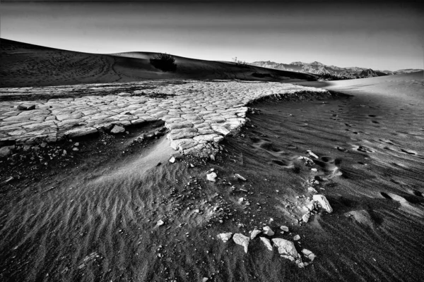 Zdjęcie Mesquite Dunes Parku Narodowym Dolina Śmierci Kalifornii Usa — Zdjęcie stockowe